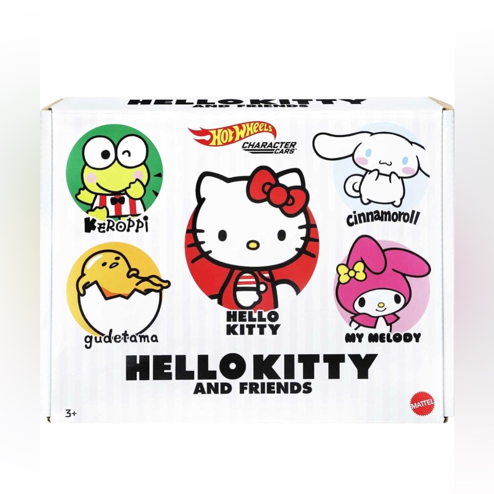 Hello Kitty and Friends x Hot Wheels Character Cars - 5 car set & collector box